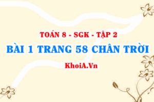 Bài 1 trang 58 Toán 8 Chân trời sáng tạo Tập 2
